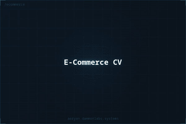 Full-Stack E-Commerce Platform