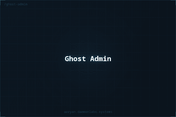Ghost-Admin