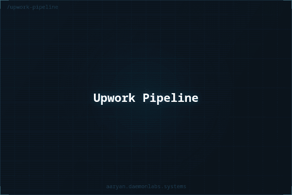 Autonomous Upwork Pipeline